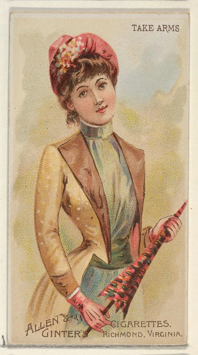 Take Arms, from the Parasol Drills series (N18) for Allen & Ginter Cigarettes Brands — Allen & Ginter|Schumacher & Ettlinger