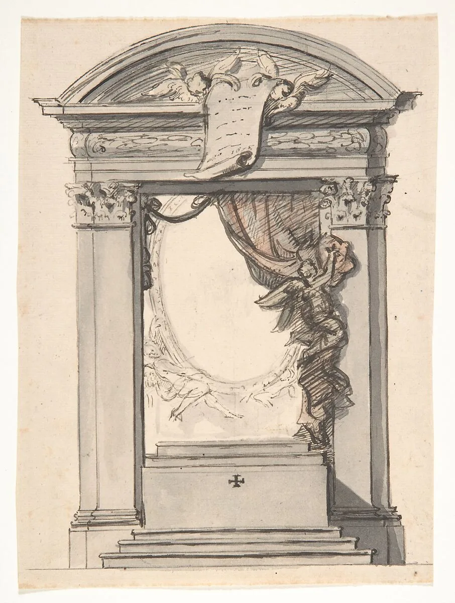 Design for an altar — Hendrik-Frans Verbruggen|Anonymous, Flemish, 17th century|Michiel van der Voort