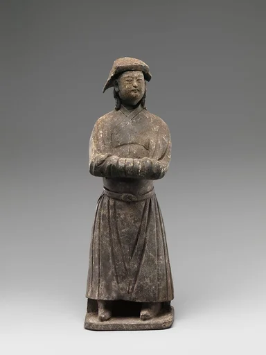 灰陶蒙古男俑|Figure of Mongol