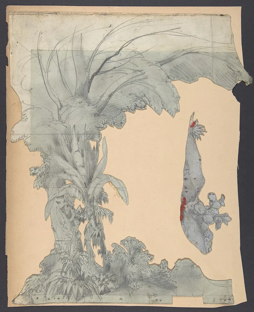 Design for a Stage Set at the Opéra, Paris — Eugène Cicéri