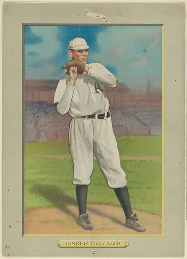 Charles Albert "Chief" Bender, Pitcher, Philadelphia Athletics (American League), from Turkey Red Cabinets (T3)