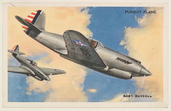 Pursuit Plane, bakery card from the National Defense series (D59), issued by Bell Bakeries, Inc. — Bell Bakeries, Inc.