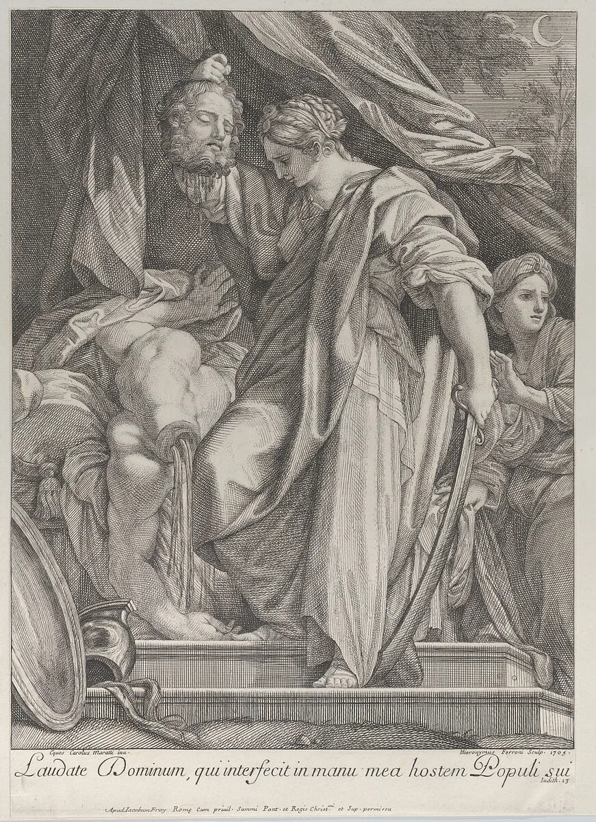 Judith slaying Holofernes — Carlo Maratti|Hieronymus Ferroni