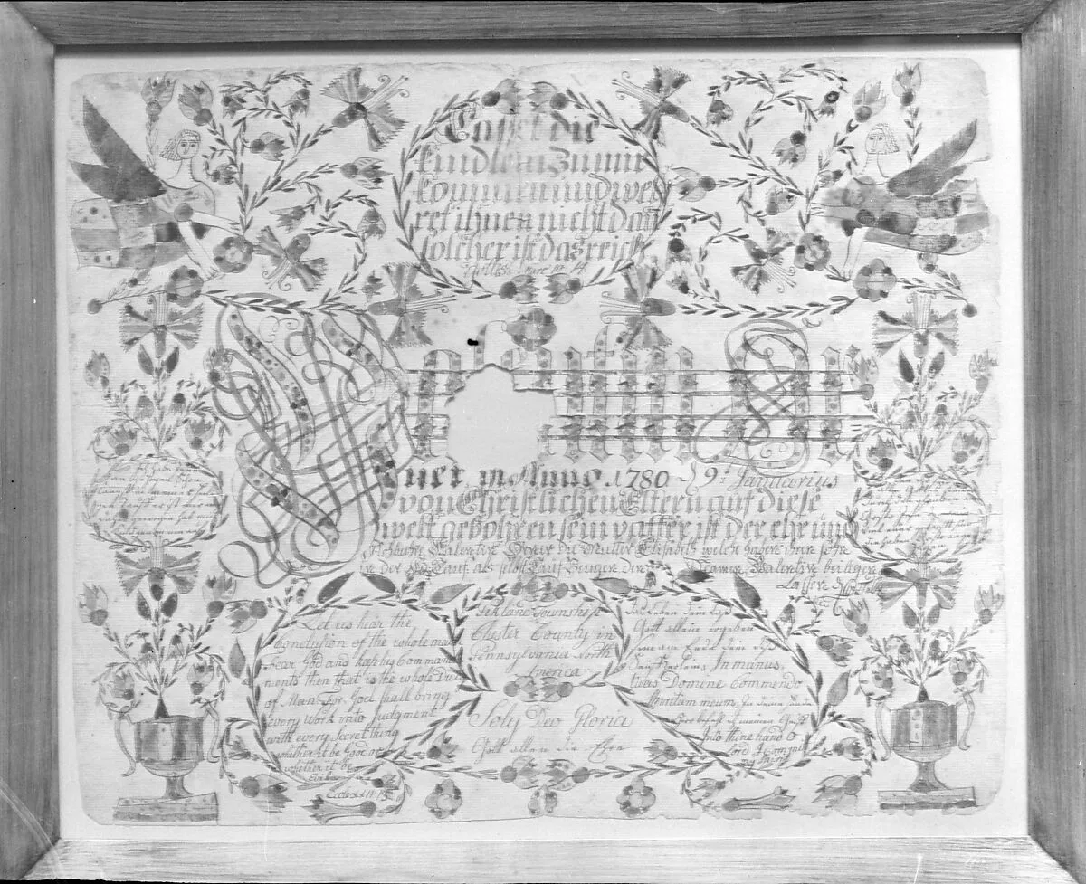 Birth and Baptismal Certificate — Unknown