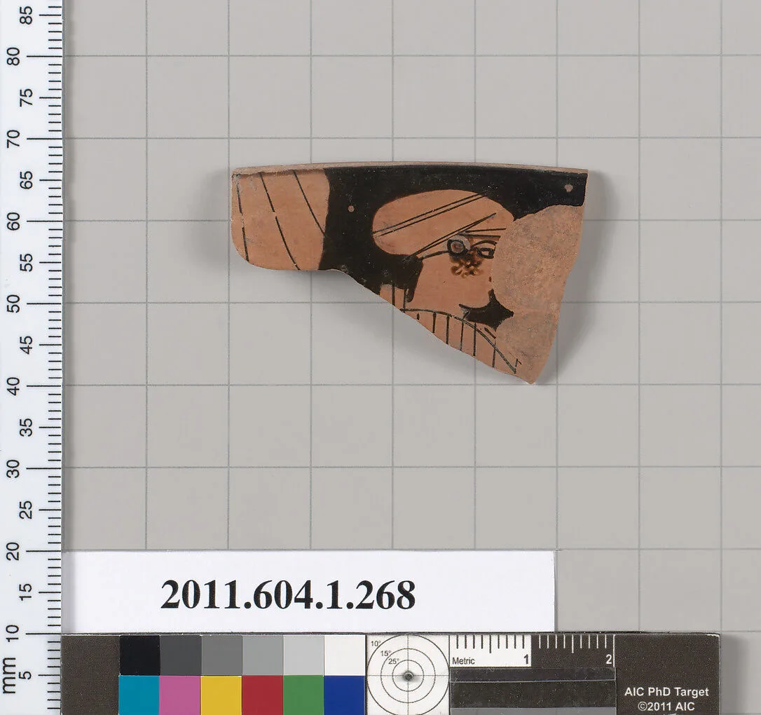 Terracotta rim fragment of a kylix (drinking cup) — Unknown