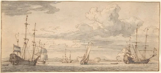 Dutch Ships in a Bay