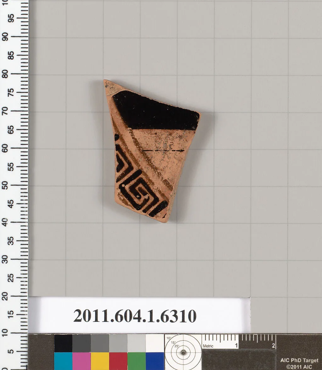 Terracotta fragment of a kylix (drinking cup) — Unknown