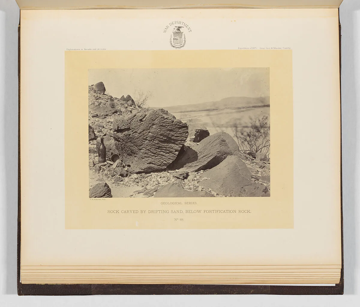 Rock Carved by Drifting Sand, Below Fortification Rock — Timothy H. O'Sullivan