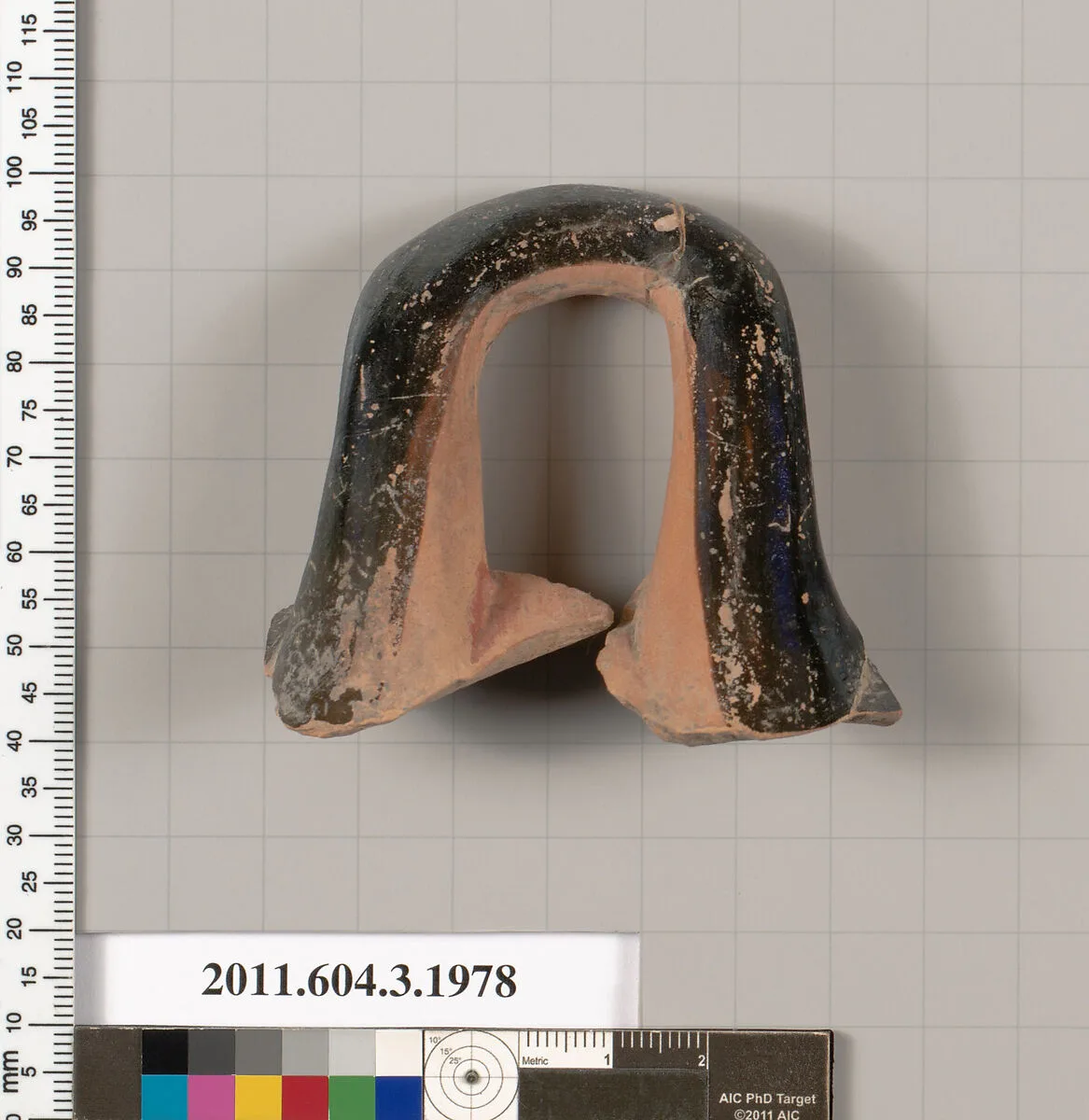 Terracotta fragment of a kylix (drinking cup) — Unknown