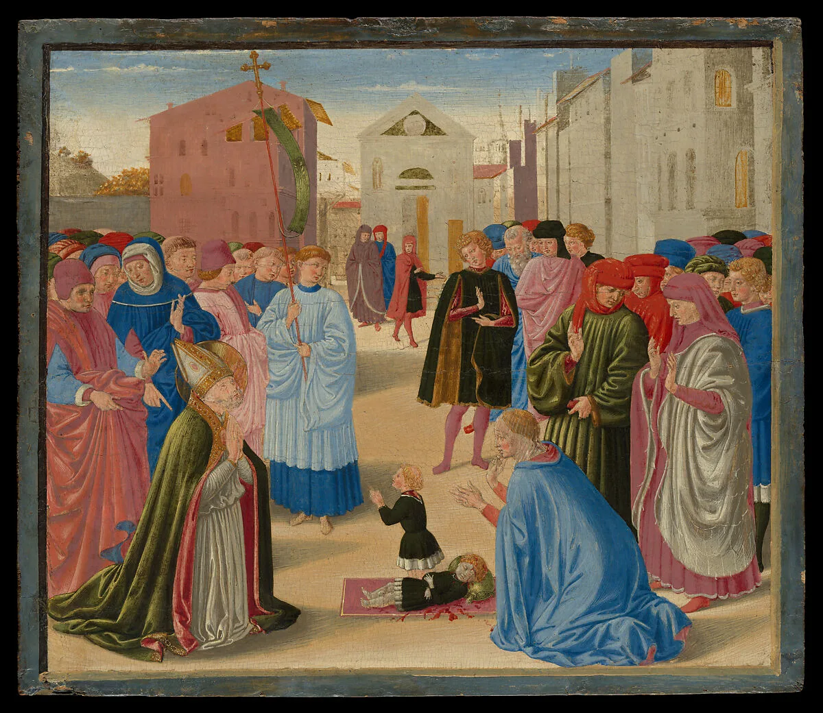 Saint Zenobius Resuscitating a Dead Child — Benozzo Gozzoli (Benozzo di Lese di Sandro)