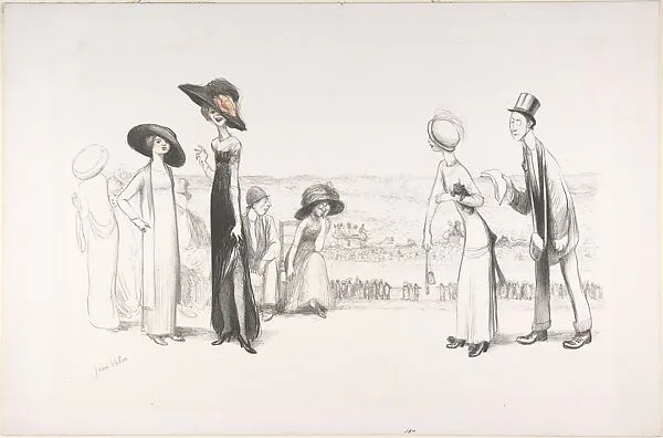 Les Courses d'Auteuil ou La Journée des Drags — Jean Veber