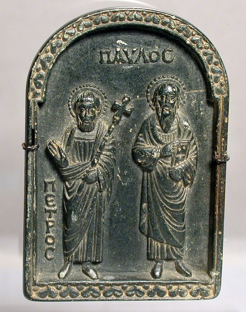 Plaque with Saints Peter and Paul — Unknown