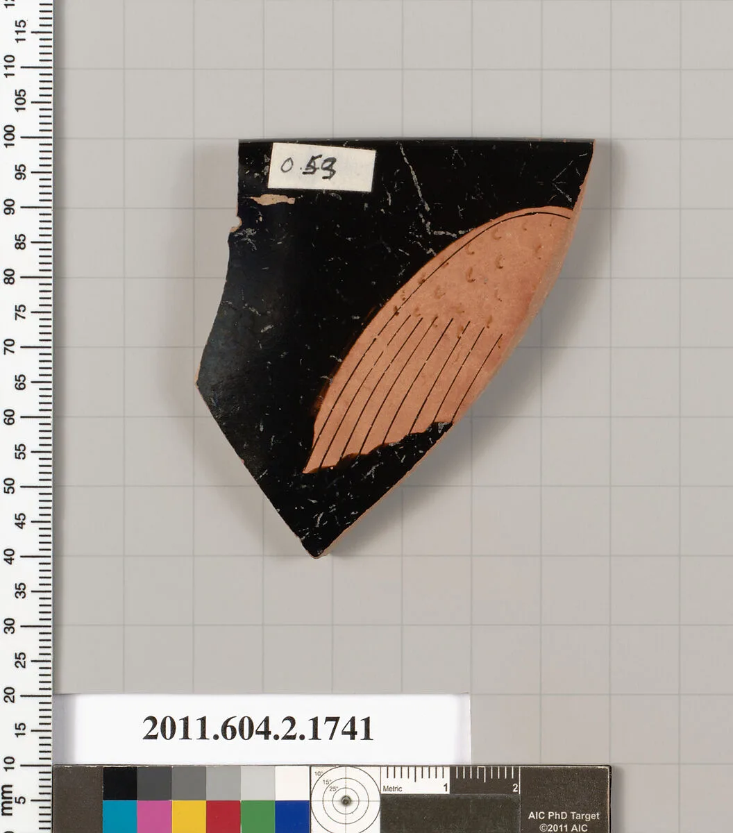Terracotta rim fragment of a skyphos (deep drinking cup) — Unknown