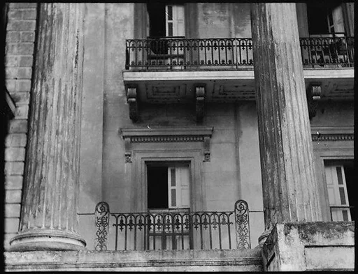 [Columns and Balcony, Belle Grove Plantation, White Castle, Louisiana]