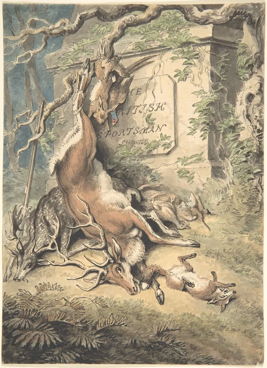 Design for the Frontispiece of "The British Sportsman" — Samuel Howitt