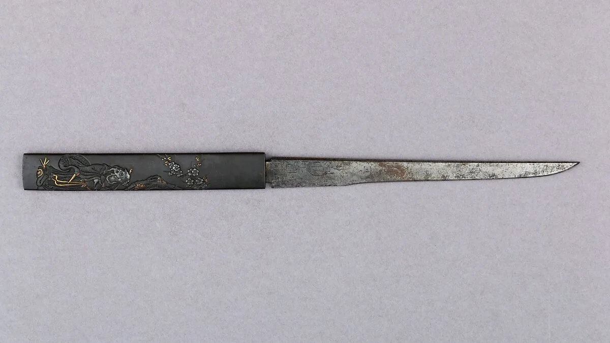 Knife Handle (Kozuka) with Blade — Unknown