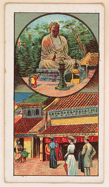 Dalbutsu, Yokehama, bakery card from the Around the World Series (D92), issued by White Star Bakery — White Star Bakery