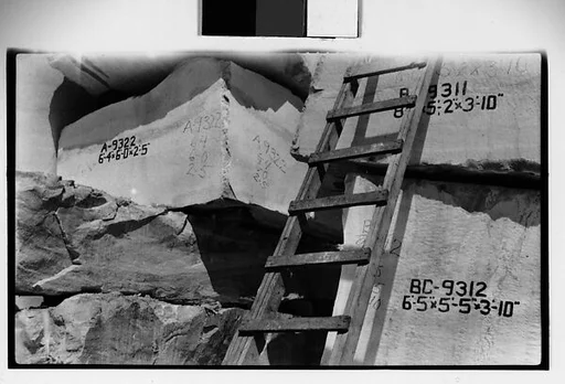 [Rocks and Ladder in Quarry]