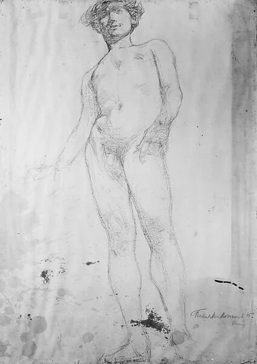 Study of a Standing Male Nude