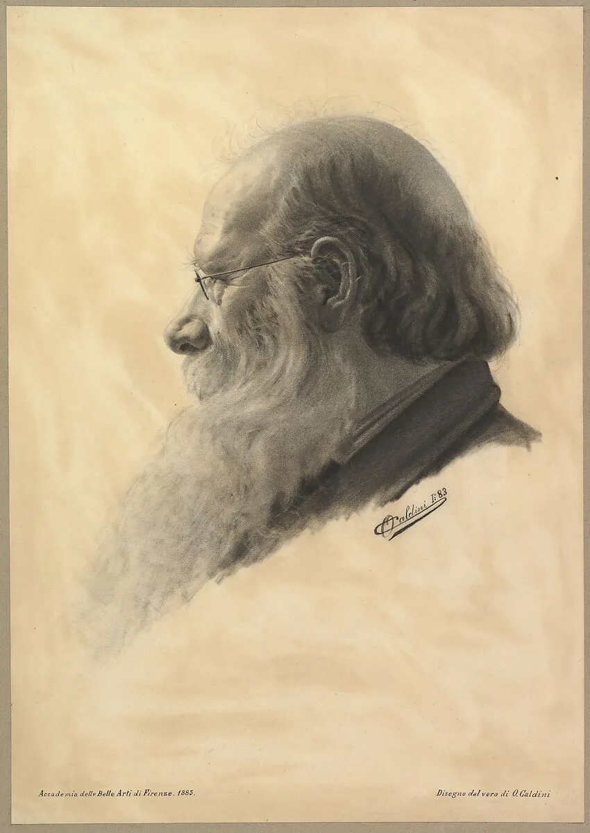 Portrait Head of a Man — Oresto Caldini