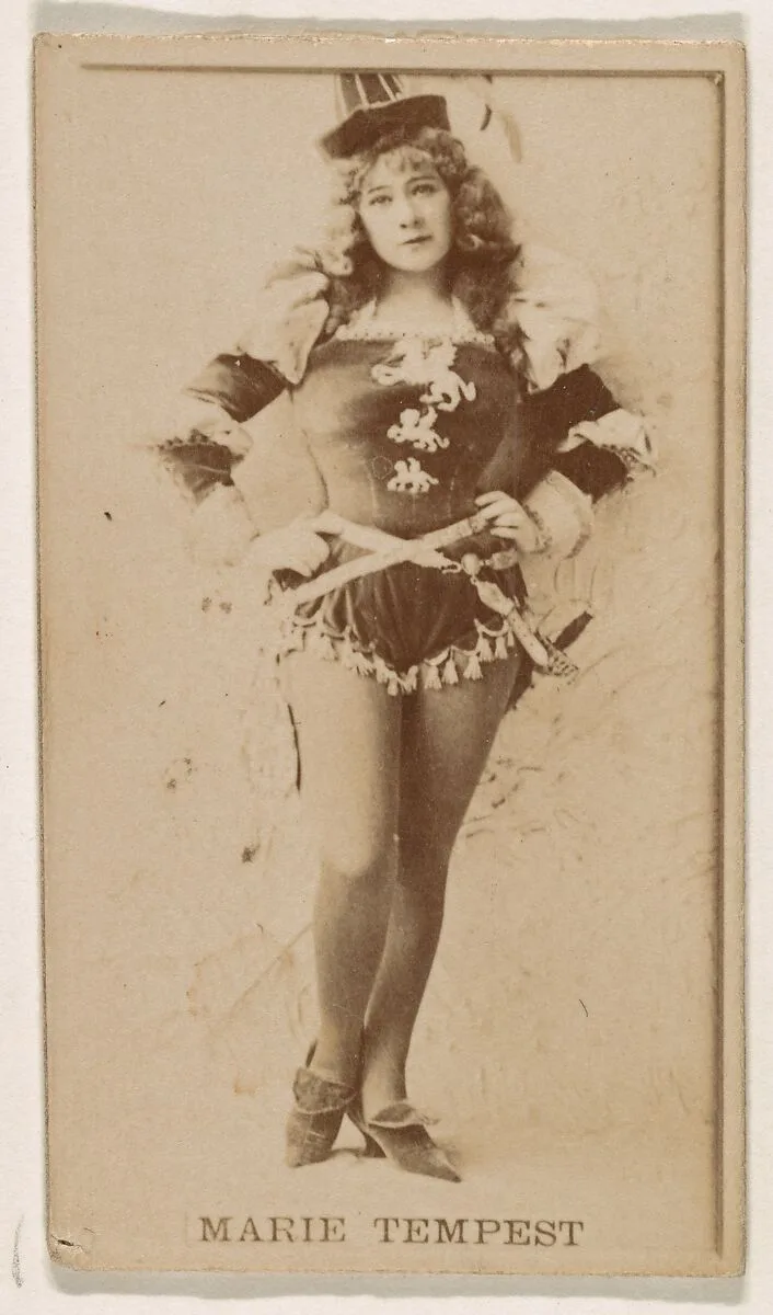 Marie Tempest, from the Actresses series (N245) issued by Kinney Brothers to promote Sweet Caporal Cigarettes — Kinney Brothers Tobacco Company