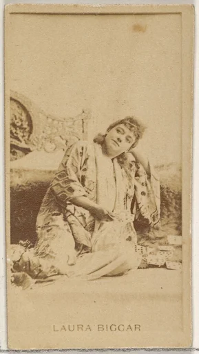 Laura Biggar, from the Actors and Actresses series (N45, Type 8) for Virginia Brights Cigarettes