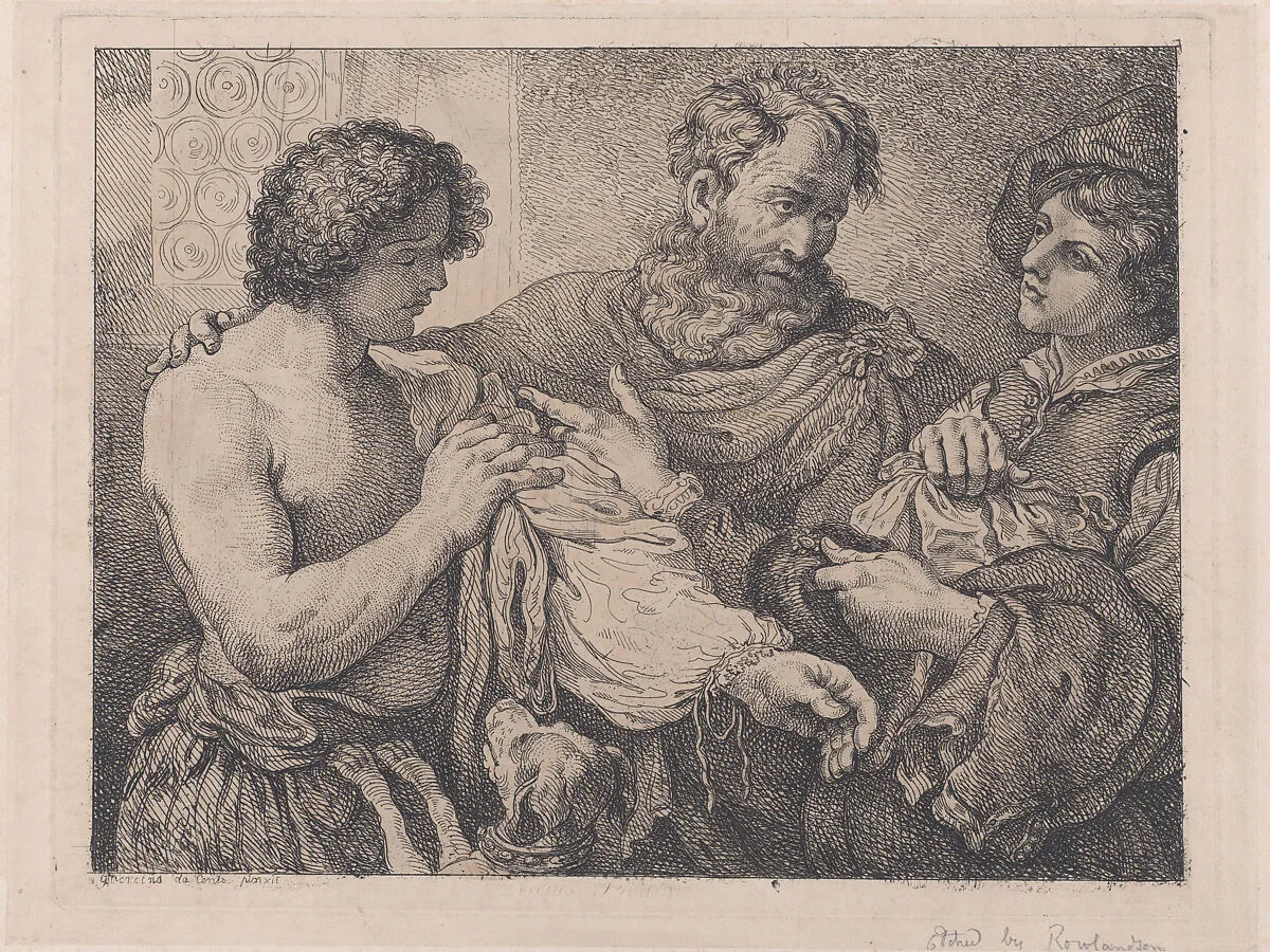 Filus Prodigus (The Prodigal Son) — Thomas Rowlandson|Thomas Rowlandson|Guercino (Giovanni Francesco Barbieri)