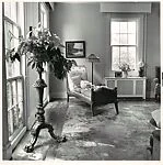 [Domestic Interior with Carved Plantstand and Daybed]