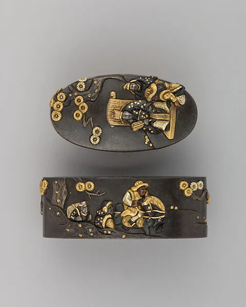 Sword-Hilt Collar and Pommel (Fuchigashira) — Unknown