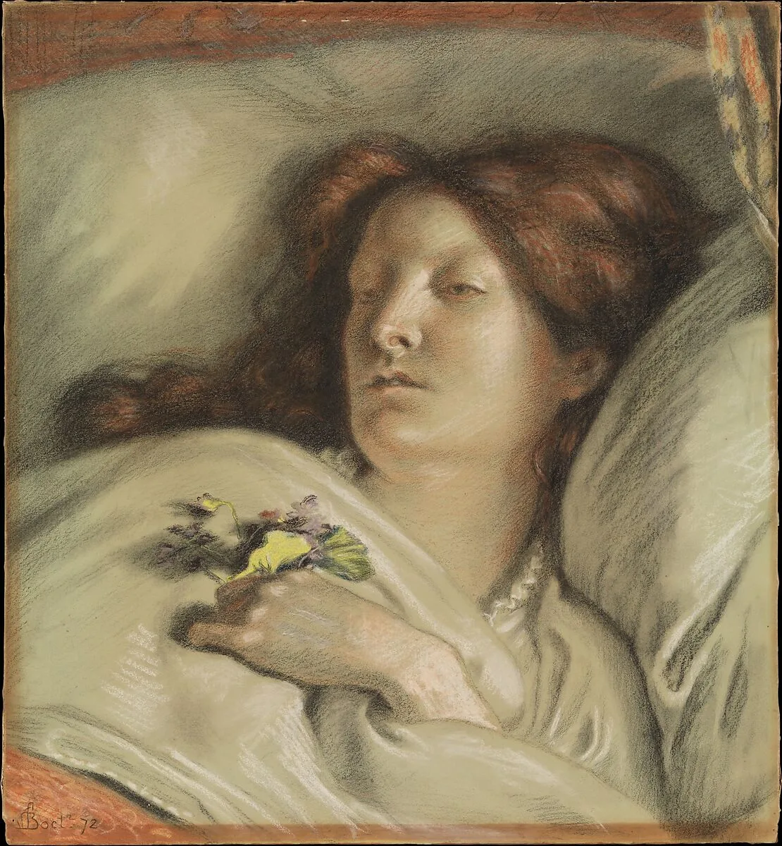 The Convalescent (A Portrait of the Artist's Wife) — Ford Madox Brown