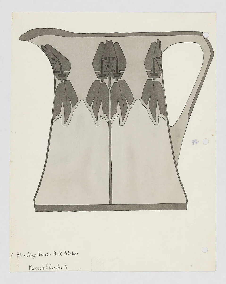 Bleeding Heart Milk Pitcher Design — Hannah Borger Overbeck