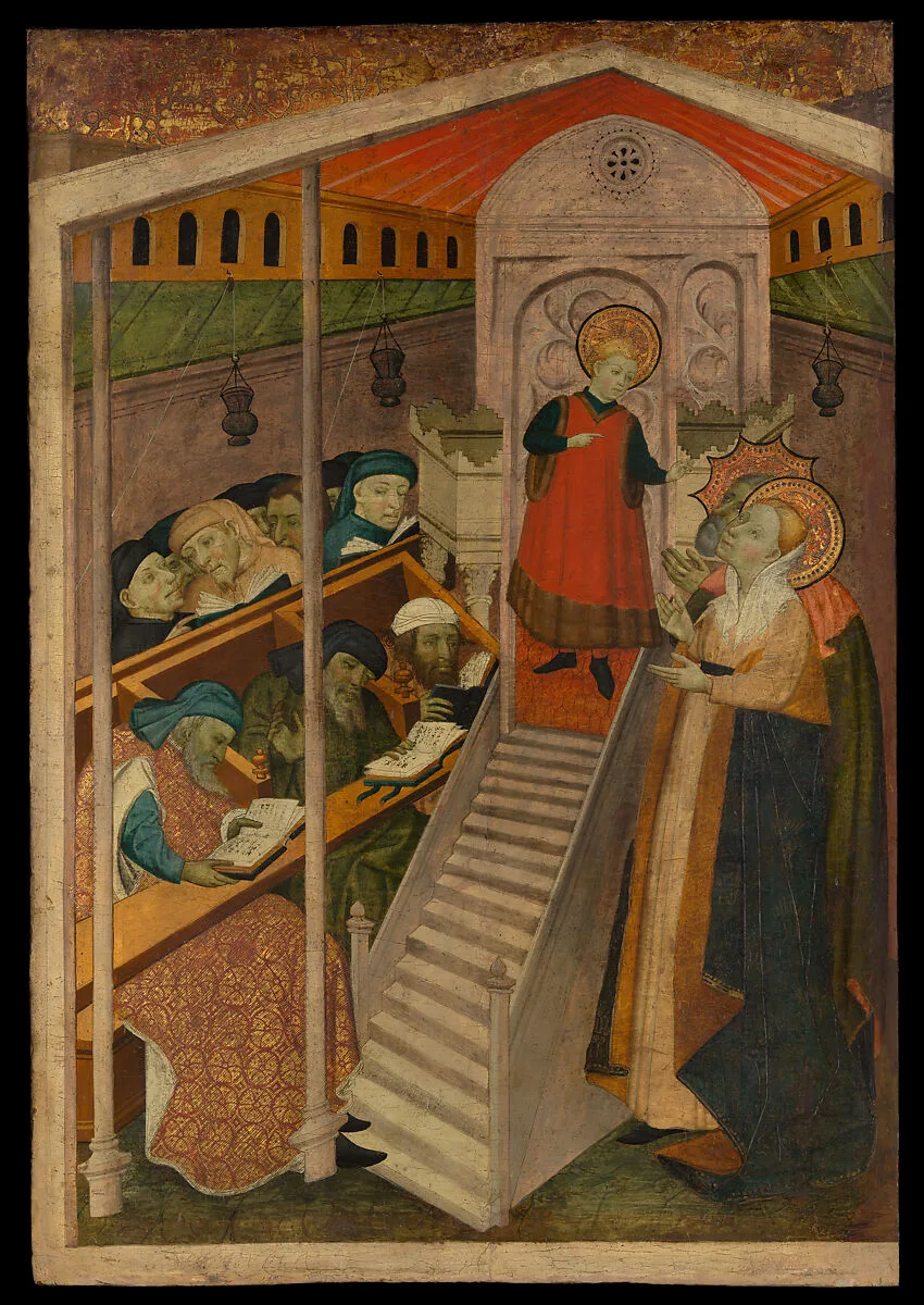 Christ among the Doctors — Spanish (Catalan) Painter