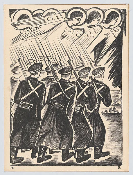 Christian Host from Mystical Images of War — Natalia Goncharova|T-va I. N. Kushnerev i Ko.|V. Kashin