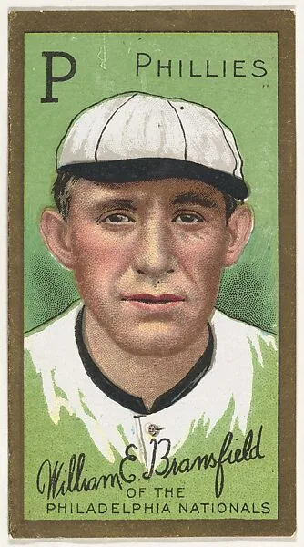 William E. Bransfield, Philadelphia Phillies, National League, from the "Baseball Series" (Gold Borders) set (T205) issued by the American Tobacco Company — American Tobacco Company
