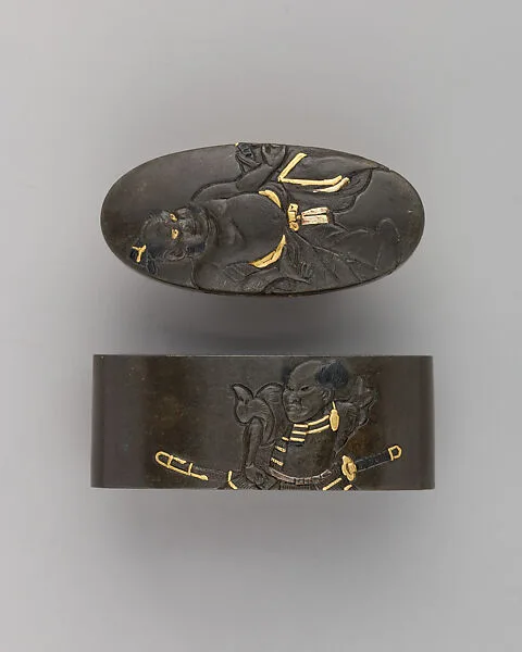 Sword-Hilt Collar and Pommel (Fuchigashira) — Unknown