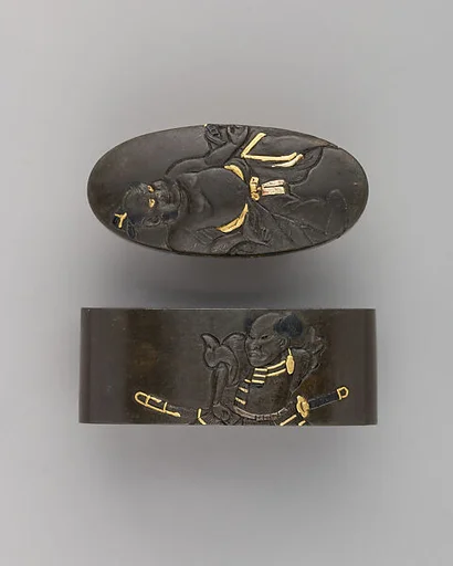 Sword-Hilt Collar and Pommel (Fuchigashira)