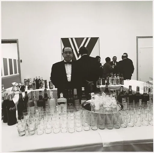 [Bartender at an Opening at the Metropolitan Museum of Art]