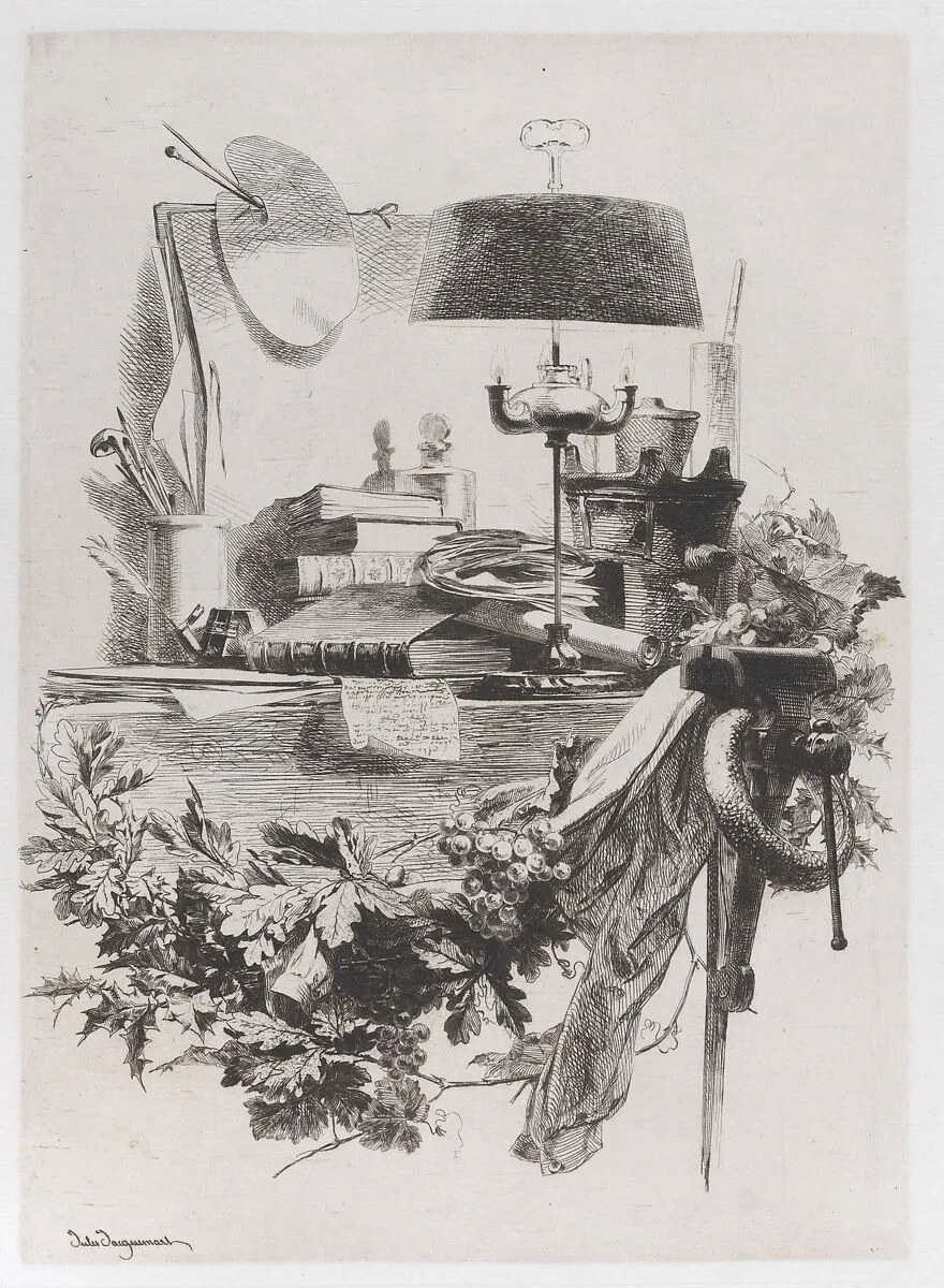 The Engraver's Instruments — Jules-Ferdinand Jacquemart