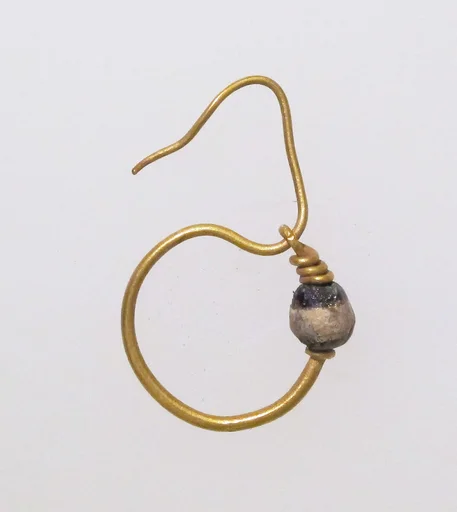 Earring, delta-shaped