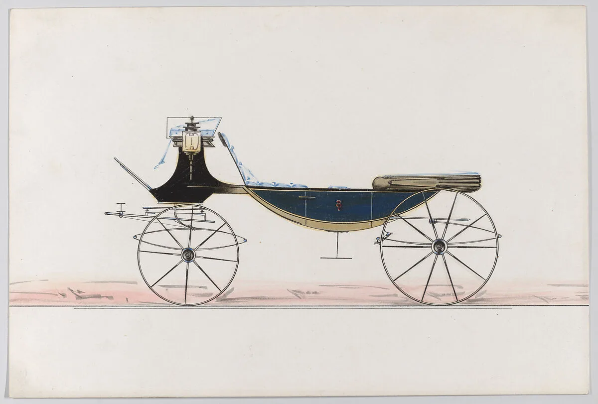 Design for Vis-à-vis with Canoe Bottom (unnumbered) — Brewster & Co.