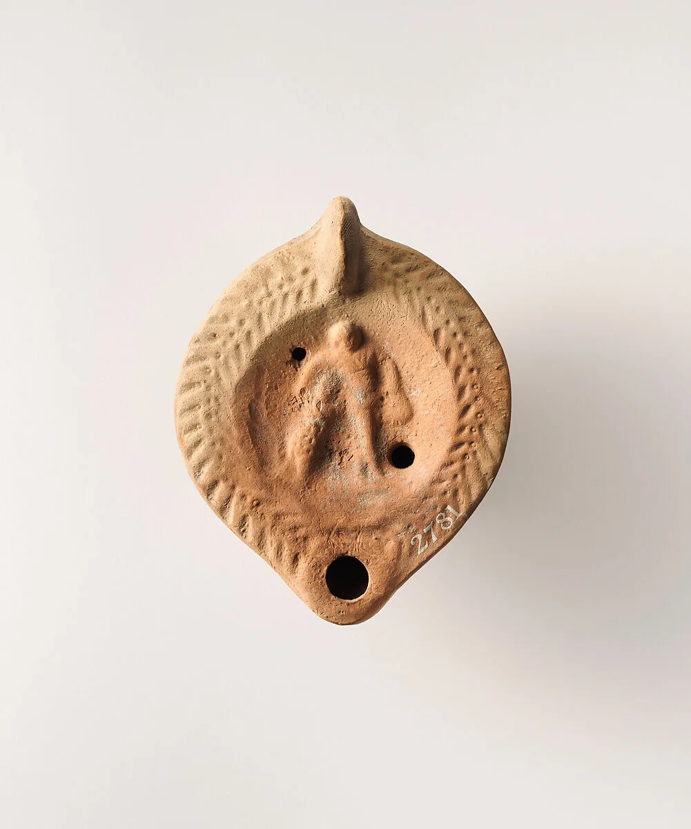 Terracotta oil lamp — Unknown
