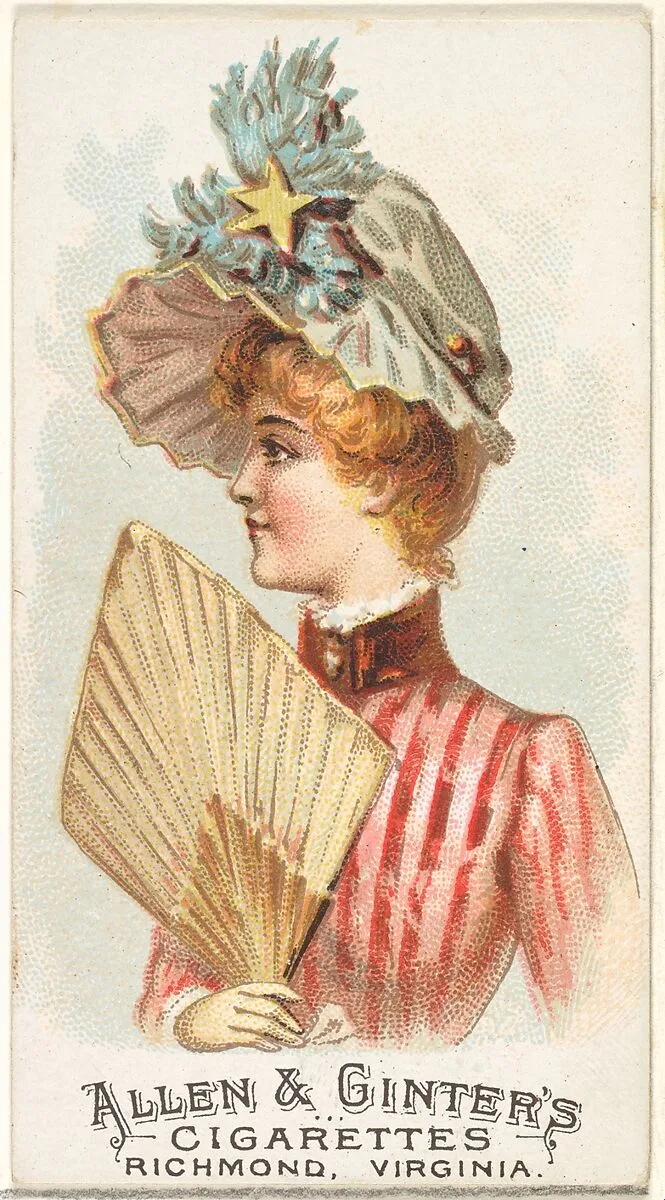 Plate 18, from the Fans of the Period series (N7) for Allen & Ginter Cigarettes Brands — Allen & Ginter|Schumacher & Ettlinger