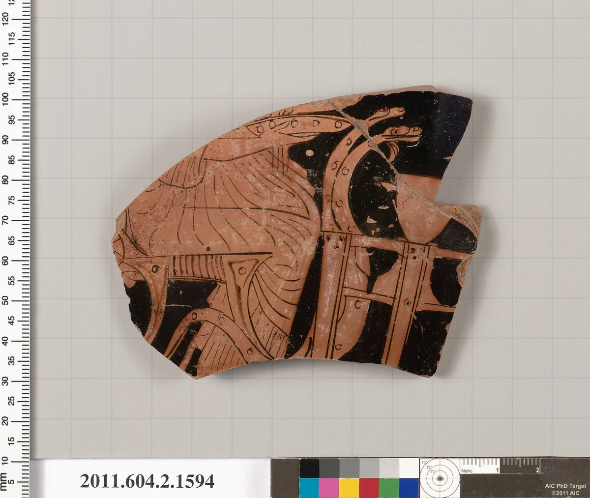 Terracotta fragment of a skyphos (deep drinking cup) — Unknown