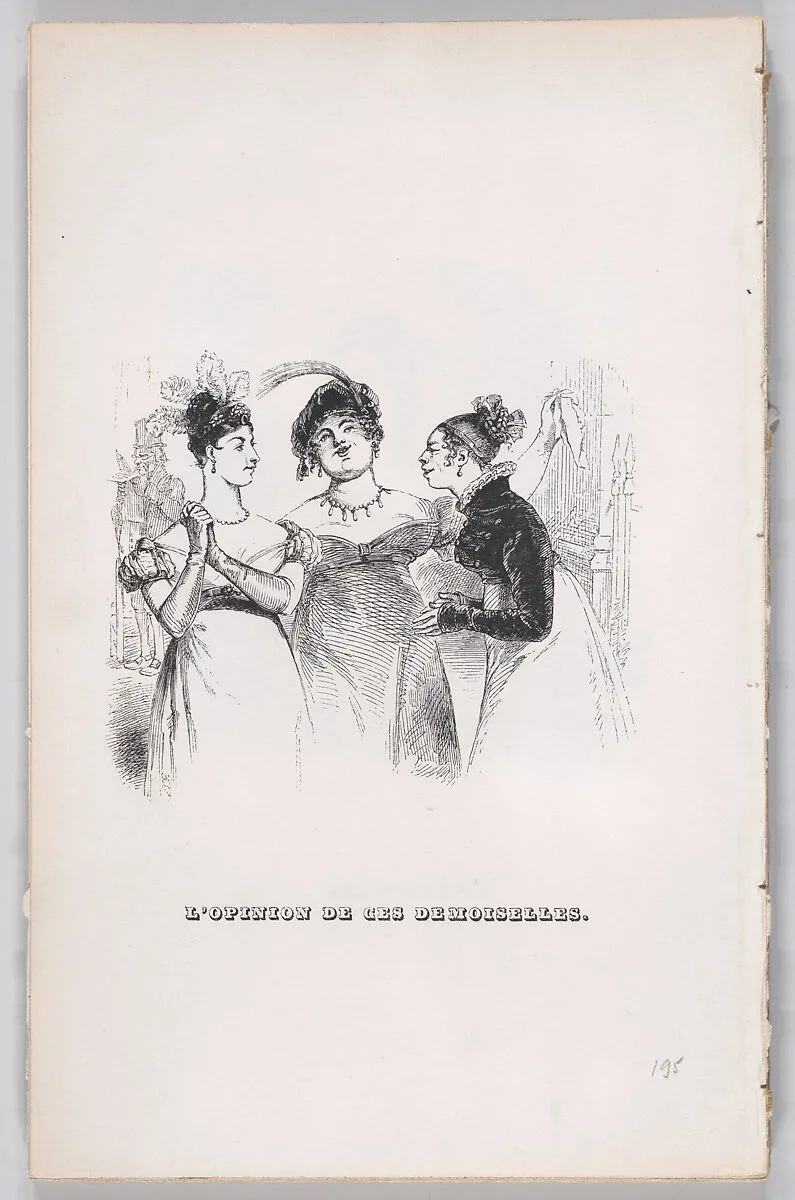 "The Opinion of these Ladies" from The Complete Works of Béranger — Fournier & Perrotin|J. J. Grandville|Pierre Jean de Béranger