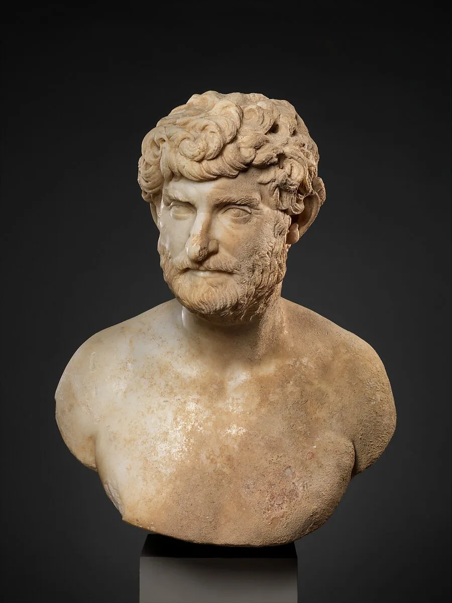 Marble bust of a bearded man — Unknown