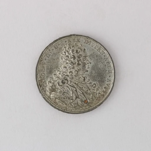 Medal Commorating Barcelona Relieved, 1706, Showing Charles, Archduke of Austria