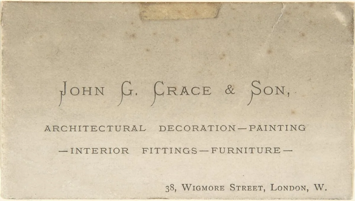 Business Card — John Gregory Crace