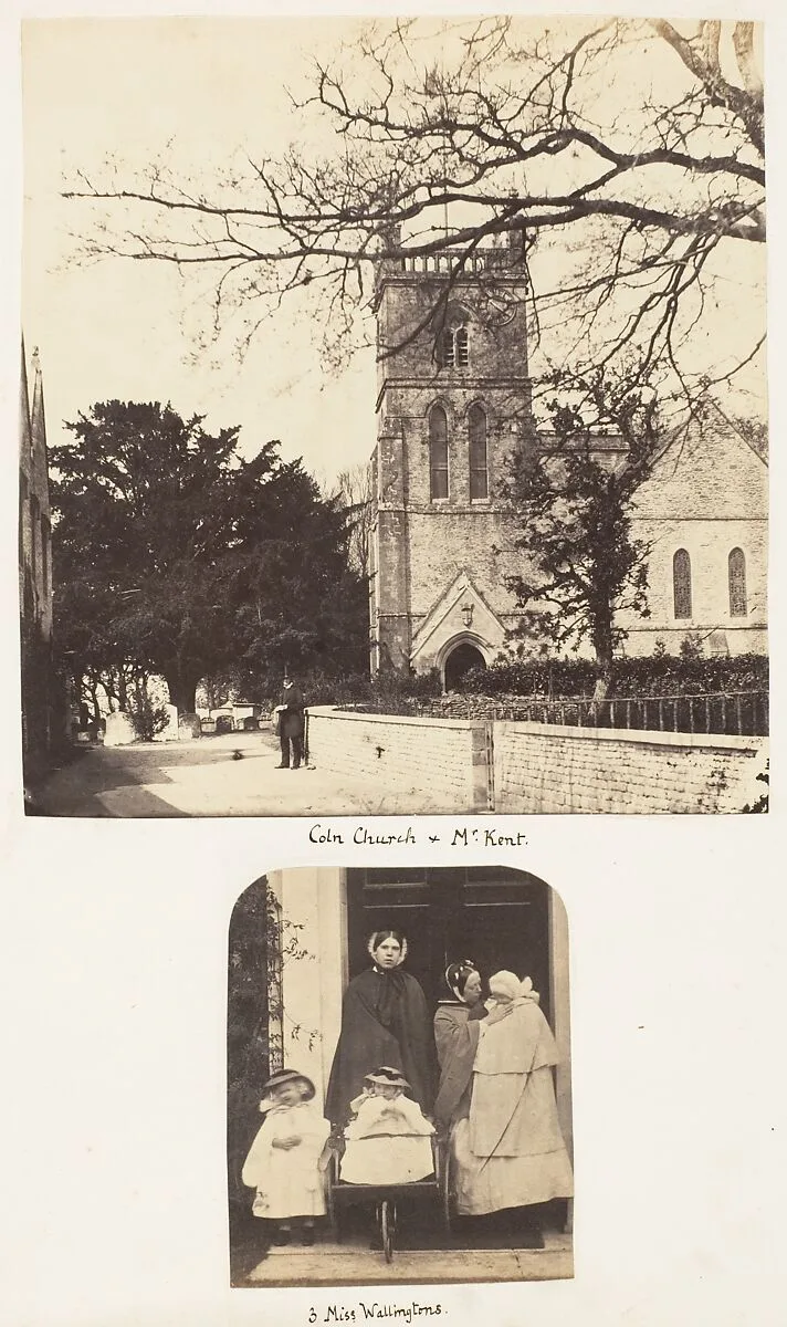 Coln Church + Mr Kent; 3 Miss Wallingtons — John Dillwyn Llewelyn