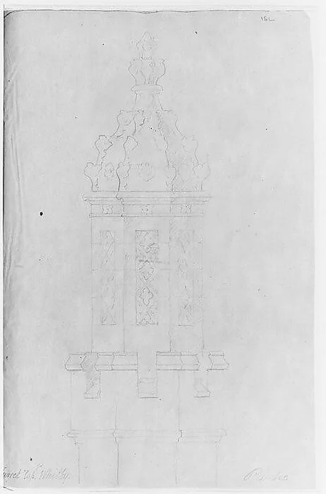 Turret top for Whitby, William P. Chapman House, Rye, New York — Alexander Jackson Davis