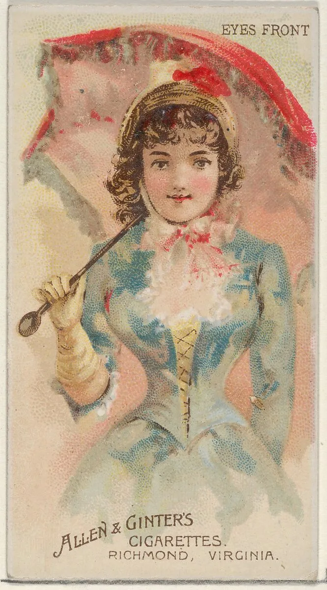 Eyes Front, from the Parasol Drills series (N18) for Allen & Ginter Cigarettes Brands — Schumacher & Ettlinger|Allen & Ginter
